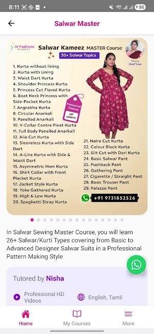 JV Fashions Academy Screenshot 2