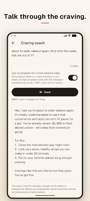 Sparely: Savings Tracker Screenshot 1