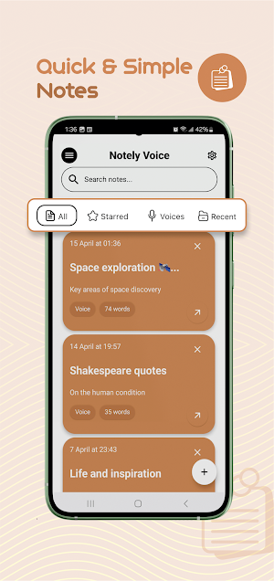 Notely Voice: AI Voice to Text Screenshot 0