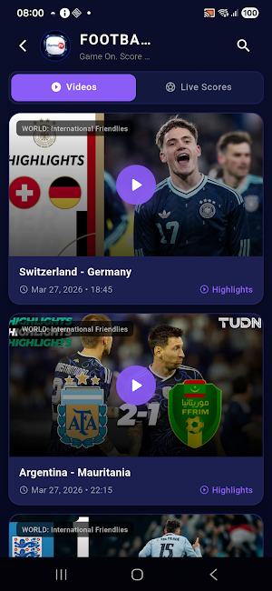 BurmaTv: Live Scores & iptv Screenshot 1