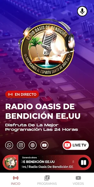 Radio Oasis De Bendición EE.UU Screenshot 2