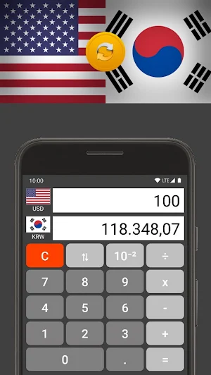 US dollar / South Korean Won Screenshot 0