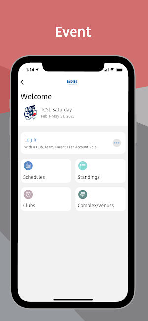 Texas Club Soccer League Screenshot 1