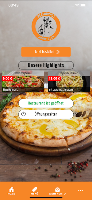 Donatello Lieferservice Screenshot 0
