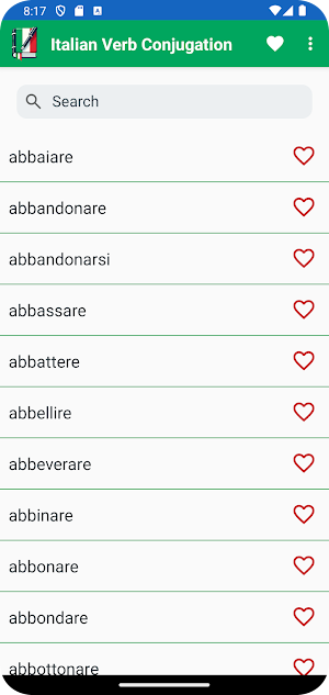 Italian Verb Conjugation Screenshot 0
