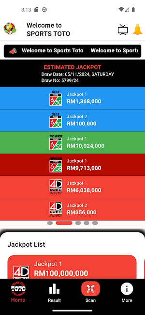 Sports Toto - Official App Screenshot 1