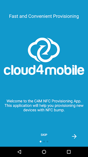 cloud4mobile - NFC App Screenshot 0