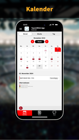 TeamORGA App Screenshot 0