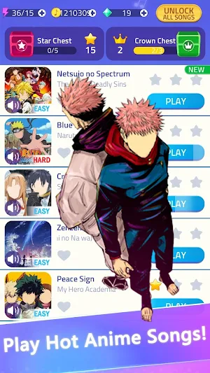 Jujutsu Kaisen Piano Tiles Screenshot 3