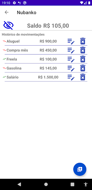 Carteiras - Gestão Financeira  Screenshot 1