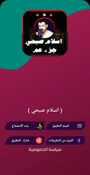 قران جزء عم اسلام صبحي بدون نت Screenshot 3