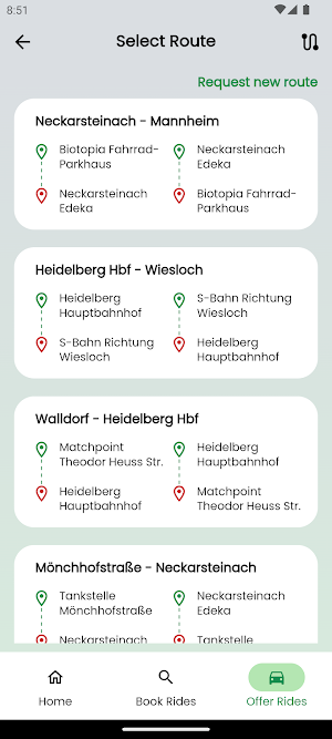 DIY Ridesharing Screenshot 1
