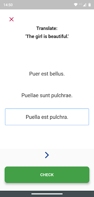 Cattus Learn Latin Screenshot 2
