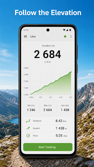 AltitudeTrail GPS Altimeter Screenshot 2