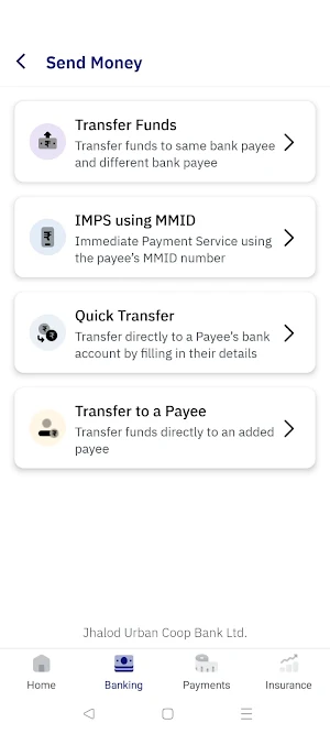 THE JHALOD URBAN COOP BANK LTD Screenshot 2