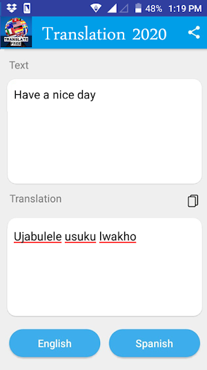 Zulu - English Translator 2021 Screenshot 1