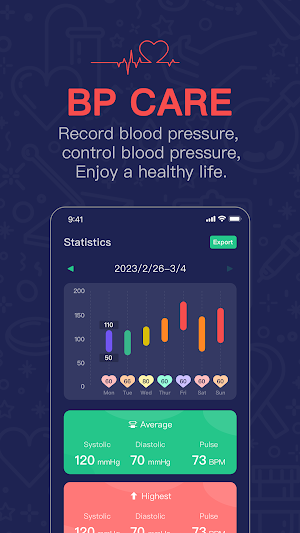 Blood Pressure Care Screenshot 0