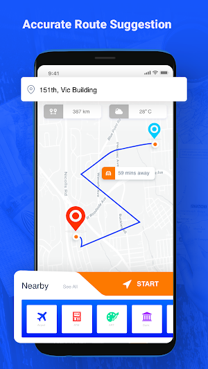 Voice GPS Driving Directions, GPS Navigation, Maps Screenshot 1