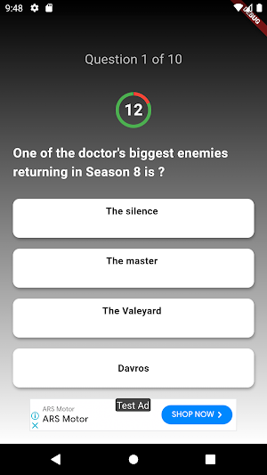 Doctor Who Trivia Quiz Screenshot 3