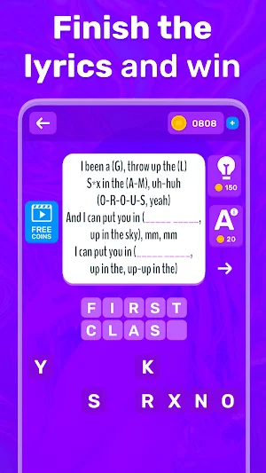 Finish The Lyrics Music Trivia Screenshot 2