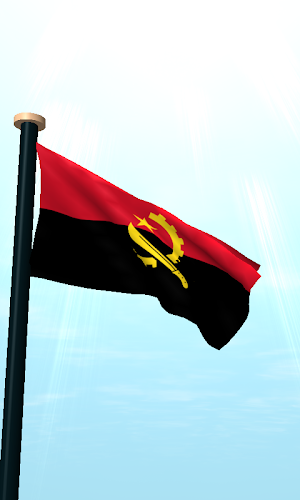 Angola Flag 3D Live Wallpaper Screenshot 1