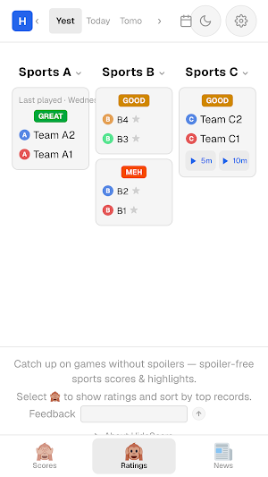 HideScore Screenshot 2