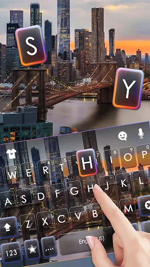 NYC Landscape Keyboard Background Screenshot 1