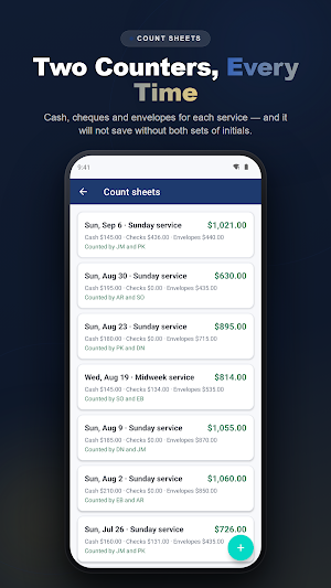 Church Offering Record Book Screenshot 1