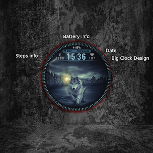Winter Wolf Watchface Wear Os Screenshot 2