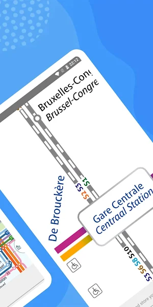 STIB-MIVB Brussels Metro & Tram Map Screenshot 2