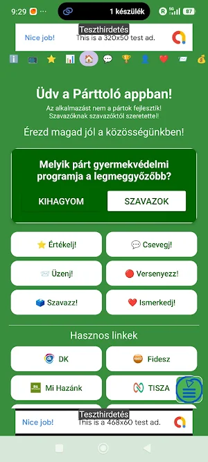 Párttoló - Told a pártodat! Screenshot 2