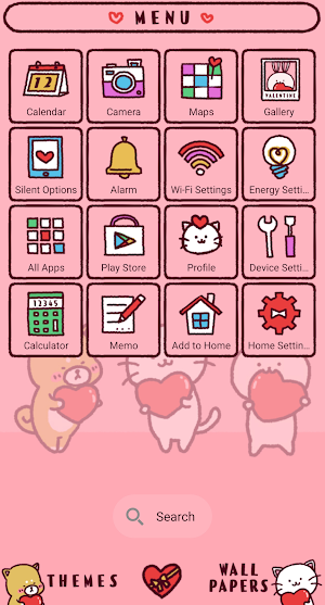 Valentine Friends Theme +HOME Screenshot 1