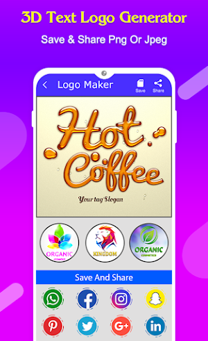 3D Name Art -Stylish Name Maker Screenshot 3