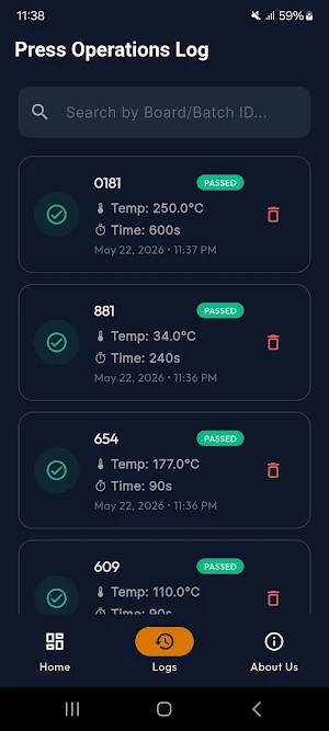 Veneer Press Tracker Screenshot 3