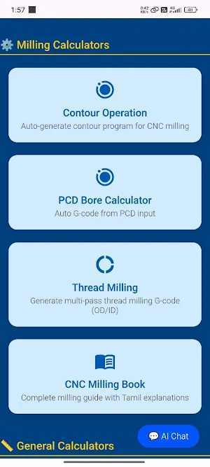 TSRCNC CALCULATOR Screenshot 1