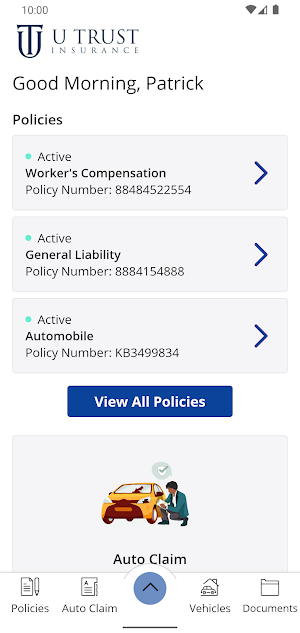 U Trust Insurance Screenshot 1