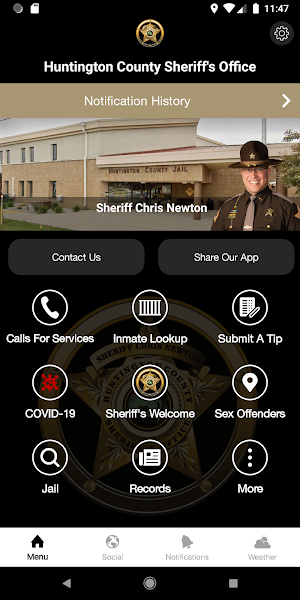 Huntington County Sheriff Screenshot 0