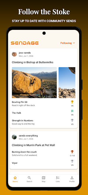 SENDAGE: Climbing Logbook Screenshot 3