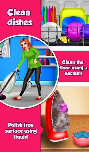 Magic House Cleaning - Girls Home Cleanup Game Screenshot 1