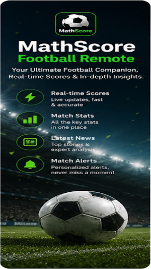 MathScoreFootballRemote Screenshot 0