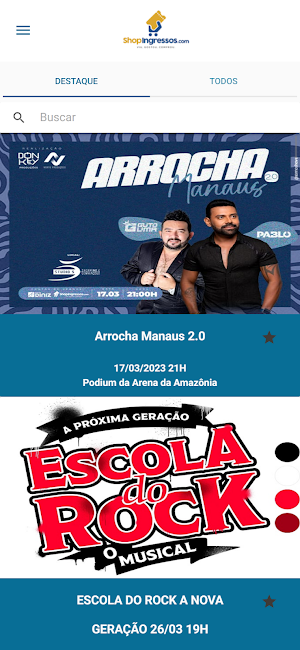 ShopIngressos Screenshot 0