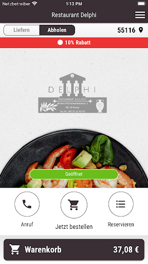 Restaurant Delphi Screenshot 0