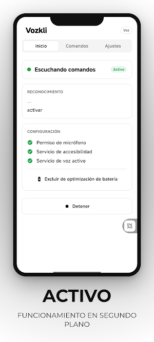 VOZKLI Control Screenshot 1