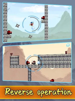 Circle Blade Ninja-Pixel shado Screenshot 3