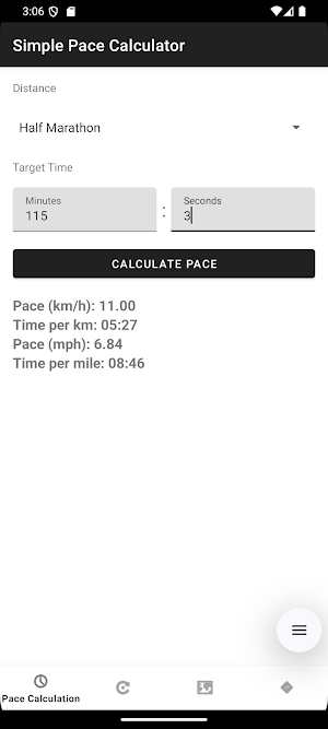 Simple Pace Calculator Screenshot 3