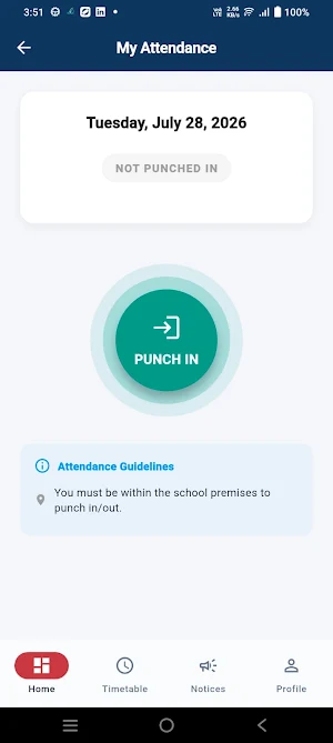 Navodaya High School Staff App Screenshot 0