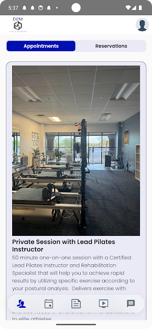 D2M Pilates Screenshot 0