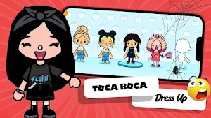 Tocaboca Wednesday Dress Up Screenshot 0