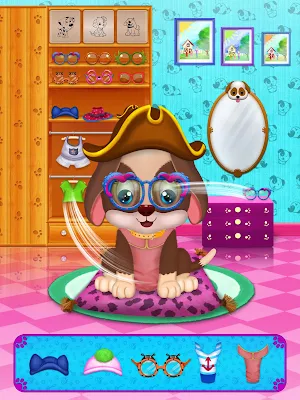 Cute Puppy Pet Care & Dress Up Game Screenshot 1