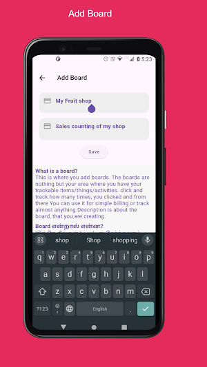 Touch and Track Screenshot 1
